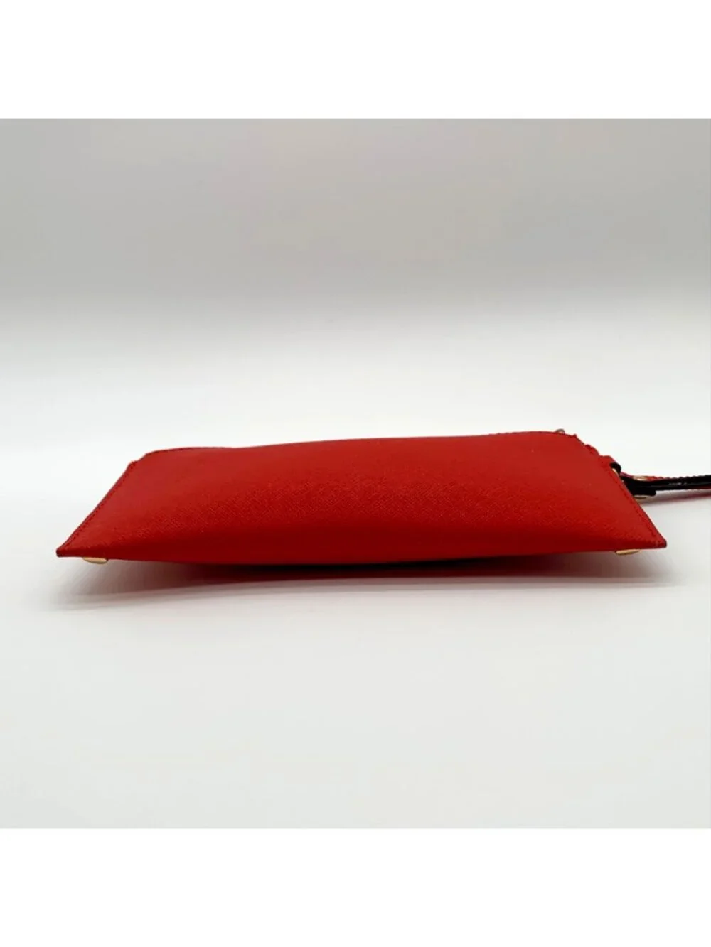 Michael Kors Red Saffiano Leather Selma Stud Wallet